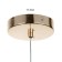 Lamp Bayerlux "Heart" LED 36W gold 46x6x35-120 cm
