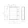 Mirror cabinet for bathroom domino oasis 50 Ideal, left/right