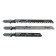 A universal set of saws for tundra jigsaws, on wood, 3 pcs.