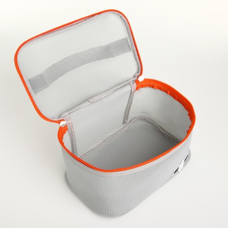 Cosmetic bag grid, 21*14*12, lightning department, gray-2