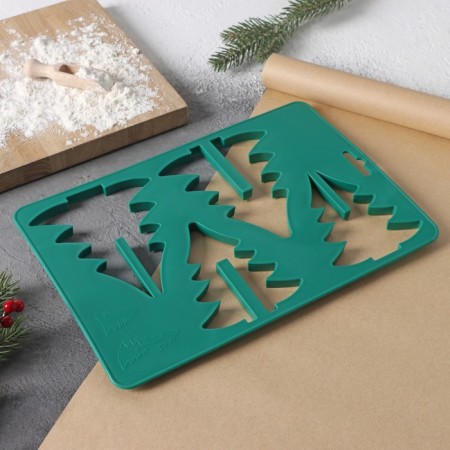 Form for cutting the cookie "Christmas tree", 28 × 19 cm-1