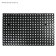 Muddy mud -bearded rug, 50 × 80 × 1.6 cm, black color