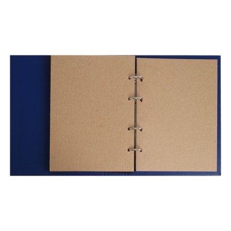 The album is vertical for icons, with sheets on fabric, 230 x 270 mm, boumvinyl, blue-3