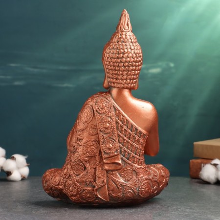 Figure "Buddha Medium" copper, 20x11x29cm-2