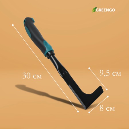 Sickle Sadovy, length 30 cm, ergonomic rubberized pen, Greengo-1
