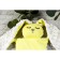 Comforter - Cherry Love heating, size 17 x 17 cm, yellow color