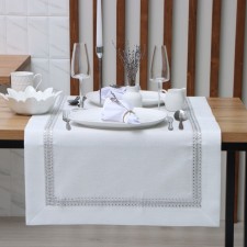Ethel path with rhinestones, 50 x 100 ± 5 cm, white color, p/e color