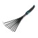 Robble small, fan, plate, 9 teeth, length 40 cm, ergonomic rubberized handle, Greengo