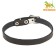 Single-layer leather collar, 30 x 1 cm, Osh 19-27 cm, black