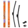 Winter cleaner brushes 650/450mm (26 "/18") is frameless, 2 pcs. 3 type adp