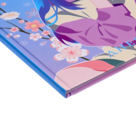 Diary for grades 1-4, "Anime. Girl Sweeter", solid cover 7BC, matte lamination, selective varnish, 48 sheets-2