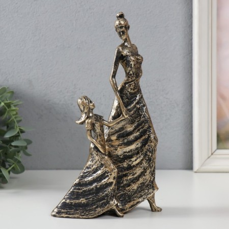 Polystone souvenir "Mom and daughter" under bronze