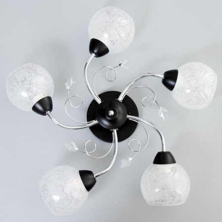 Avtal chandelier 5he27 40W black-chromium 53x53x23 cm Bayerlux-3