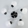 Avtal chandelier 5he27 40W black-chromium 53x53x23 cm Bayerlux