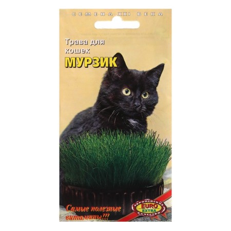 Seeds of grass for cats "Murzik", mixture, 8.1 g