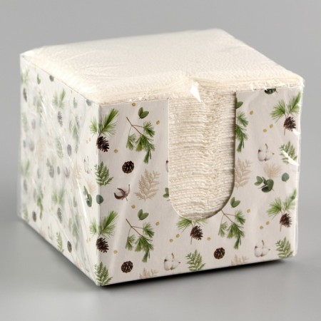 New Year's wipes in the box "cones", interior, 75 sheets-4