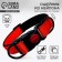 A collar with a nylon lining with a fastx 2.5 cm, a cv red
