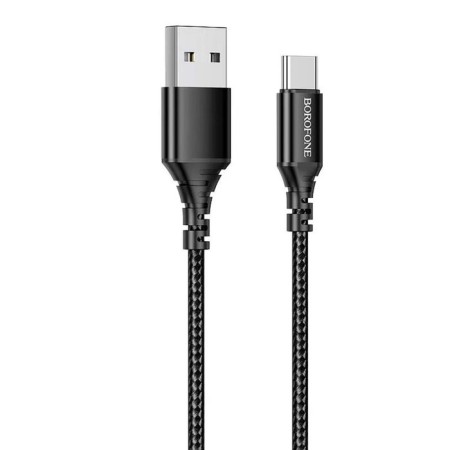 Cable Borofone BX54, Type -C - USB, 2.4 A, 1 m, nylon braid, black-1