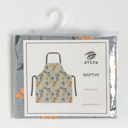 Apron Etel Yellow Poppies 60x70 cm, 100% cotton, reps 210 g/m2-6
