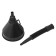 Funnel for fuels and lubricants with a grid, diameter 130 mm, height 360 mm, removable flexible nose