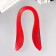 Strips for quilling 120 strips density 120 grams "red" width 0.5 cm length 53 cm