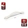 Tundra handle Light, m/o 96 mm, white, with a golden insert