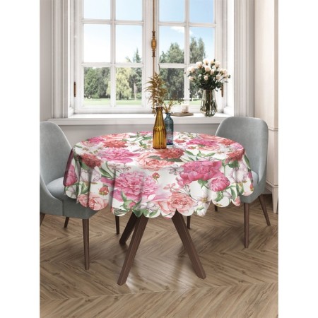 The tablecloth “warm shades of roses”, round, Saten, d = 150 cm-2