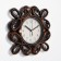 Wall clock, series: interior, "Manassa", discrete move, D-13.5 cm, 26 x 26 cm
