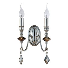 Бра Crystal Lux, Mercedes 0950/402, E14, 2х60 Вт, 29х20 см, цвет хром