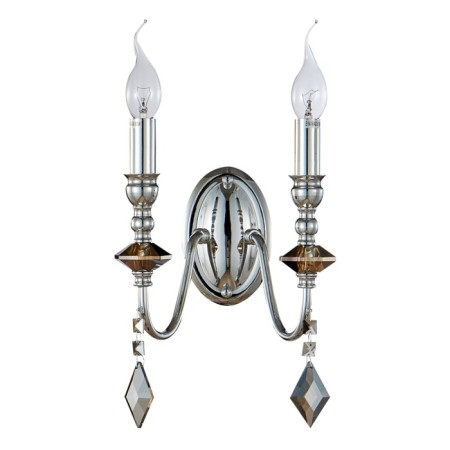 Bra Crystal Lux, Mercedes 0950/402, E14, 2x60 W, 29x20 cm, color chromium