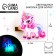 Hair hair clip luminous "unicorn", 4 x 3 cm