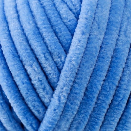 Yarn "Dolce" 100% micropoliester 120m/100g (777 bright blue)-3