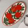 Rishtan ceramics "Grenates", 29.5cm, multi -colored, oval