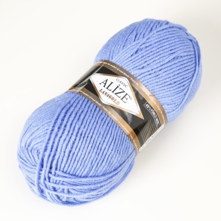 Yarn "Lanagold" 51% acrylic, 49% wool 240m/100g (40 blue)-1