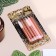 Set of candles for the pink party cake, 12 pcs, 8 cm, white and pink metallic