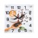 Wall clock, interior: kitchen, "coffee with love" 25x25 cm