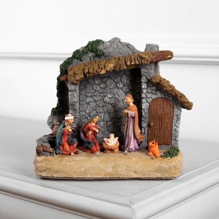 LED Figure "Christmas" 18 × 19 × 8 cm, polystone, AAX3 batteries (not in the kit), a glow of warm white-1