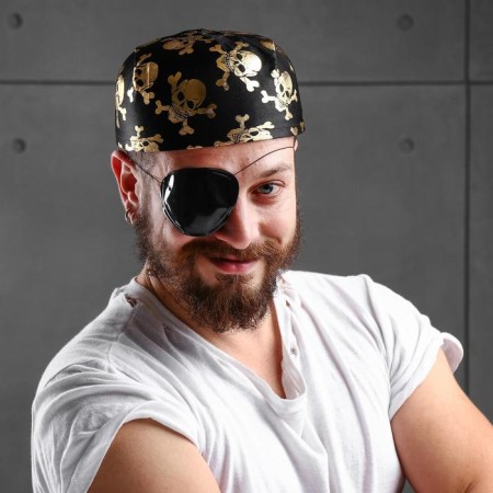 Carnival Bandana Hat "Pirate", with skulls, rr. 56-58, Mix colors