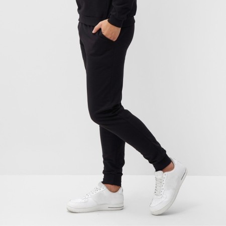 Men's pants with pockets, black color, size 52-2