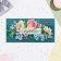 Money envelope "Congratulations!" blue flowers, 8.3x16.7 cm