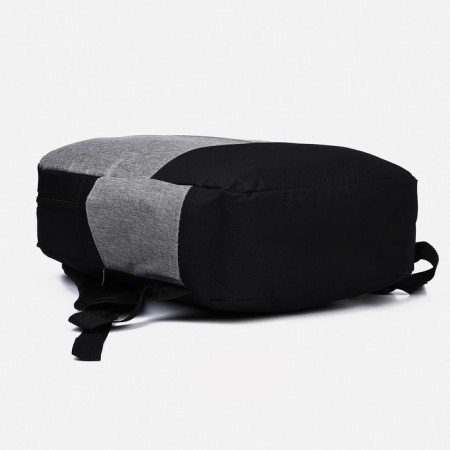Set of men's backpack on a zipper with USB, external pocket, cosmetic bag, bag, color gray color-3