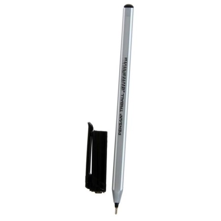 Ballpoint Pensan Pensan Triball, node-igla 1.0 mm, three-sided, black ink black-2