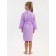 Waffle children's robe "kimono", size 38, lilac color