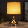 Table lamp "Santi" 1x40W E27 gold 15x15x28 cm Risalux