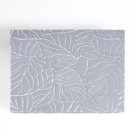 Casket wood for jewelry "Leaves on gray" 7x16.3x22.3 cm-3