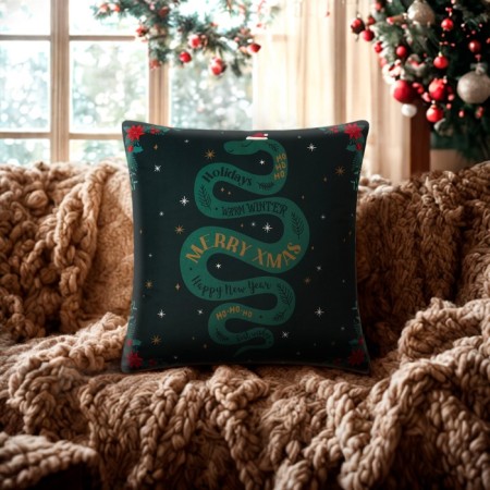 Ethel pillow "Merry XMAS" Ethel 40x40 cm, 100% p/e, velor-5