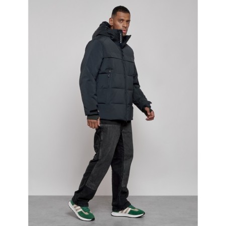 Winter ski skid male, size 52, dark blue color-2
