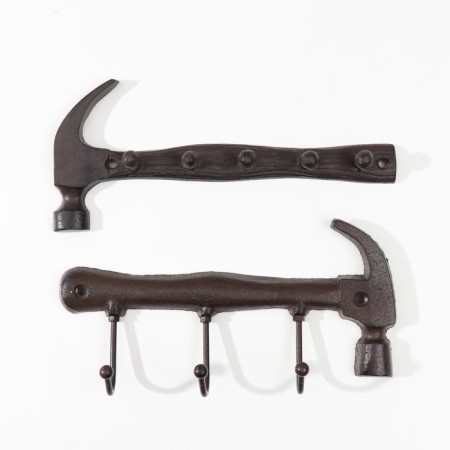 Hooks decorative cast iron "hammer" mix 14x25 cm-4