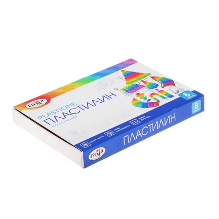 Plasticine 8 colors 160 g, "classic", with a stack-1