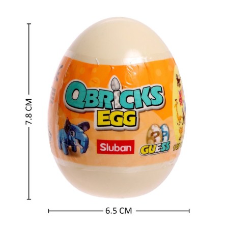 Designer in the egg "Animals", 12 species, mix-5